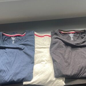 Bombas Long Sleeve Tees - Blue, Cream, Black